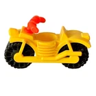 Vintage Fisher Price Little People Yellow Motorcycle Camper 1973 Dirt Bike #994