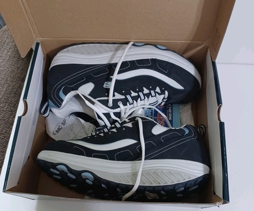 Skechers Shape Ups Brand New White/black Size 11 Box DVD Booklet