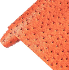 Ostrich Faux Leather Vinyl Roll 12 X 53 Inches Solid Textured Synthetic Crafts F