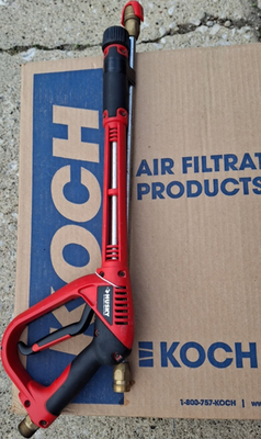 #ad #ad Husky Pressure Washer Gun Wand Trigger Handle 3200 PSI Red Black Metal $24.00