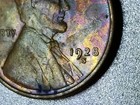 1928 s lincoln wheat cent penny Toned  — photo 5