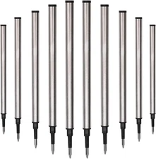 YIVONKA 10 Pieces Replaceable Ballpoint Pen Refills Medium Point Metal... 