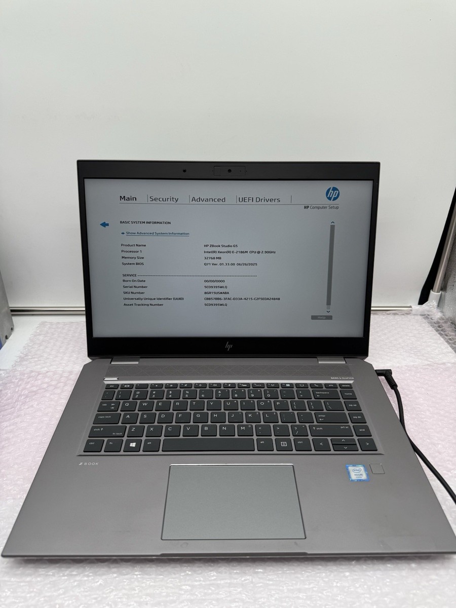 HP ZBook Studio G5 Laptop | Xeon E-2186M | 32GB | No OS / SSD | eBay