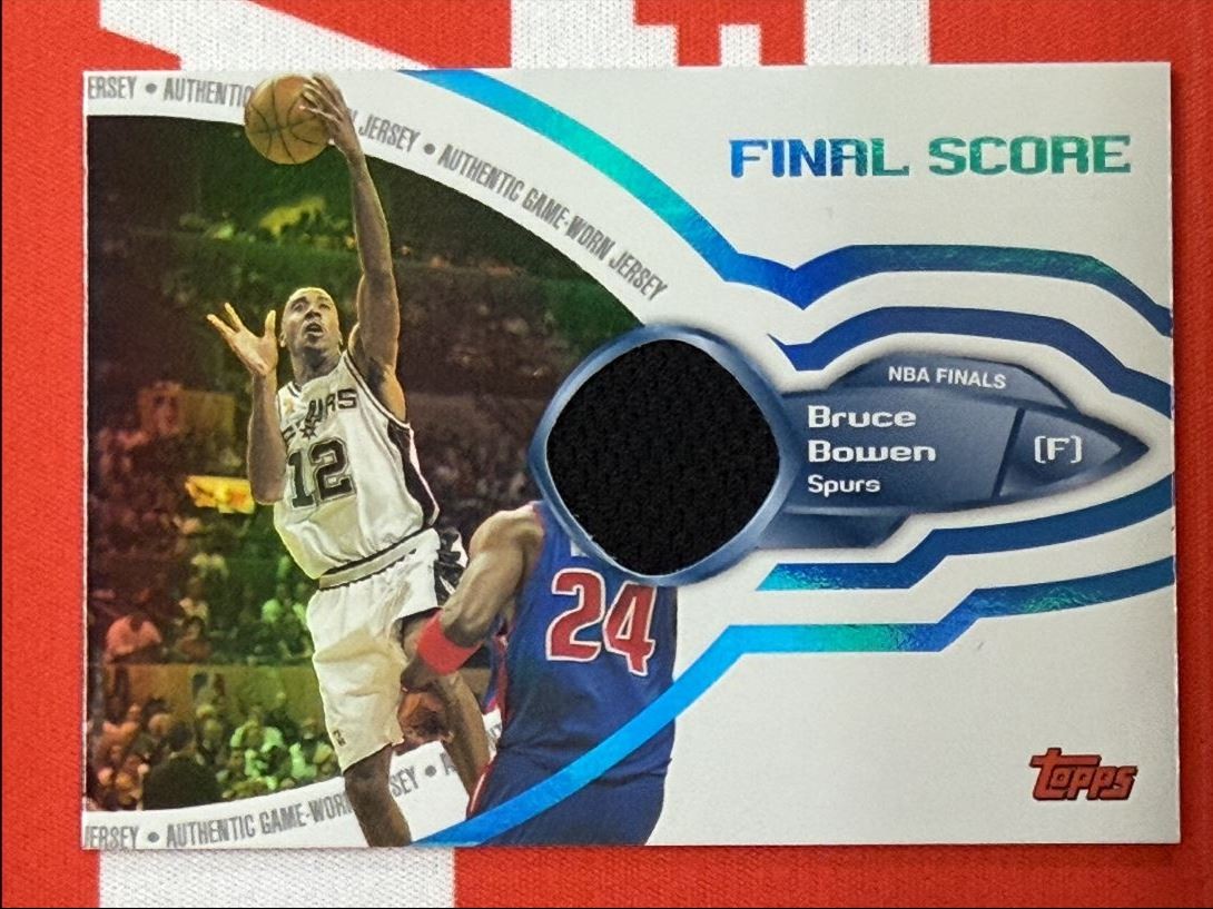 2005-06 Topps Big Game Final Score Relics Jersey Bruce Bowen 056/133 San Antonio