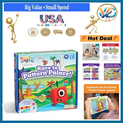 Numberblocks Race to Pattern Palace! Educational Board Game for Kids 3-5
