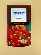 Nintendo Gameboy Color GBC Backlit IPS Modified Charizard Red Custom