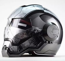 Casco de Moto Personalizado Iron Man Decoración Creativa Cumpleaños Casco Regalo