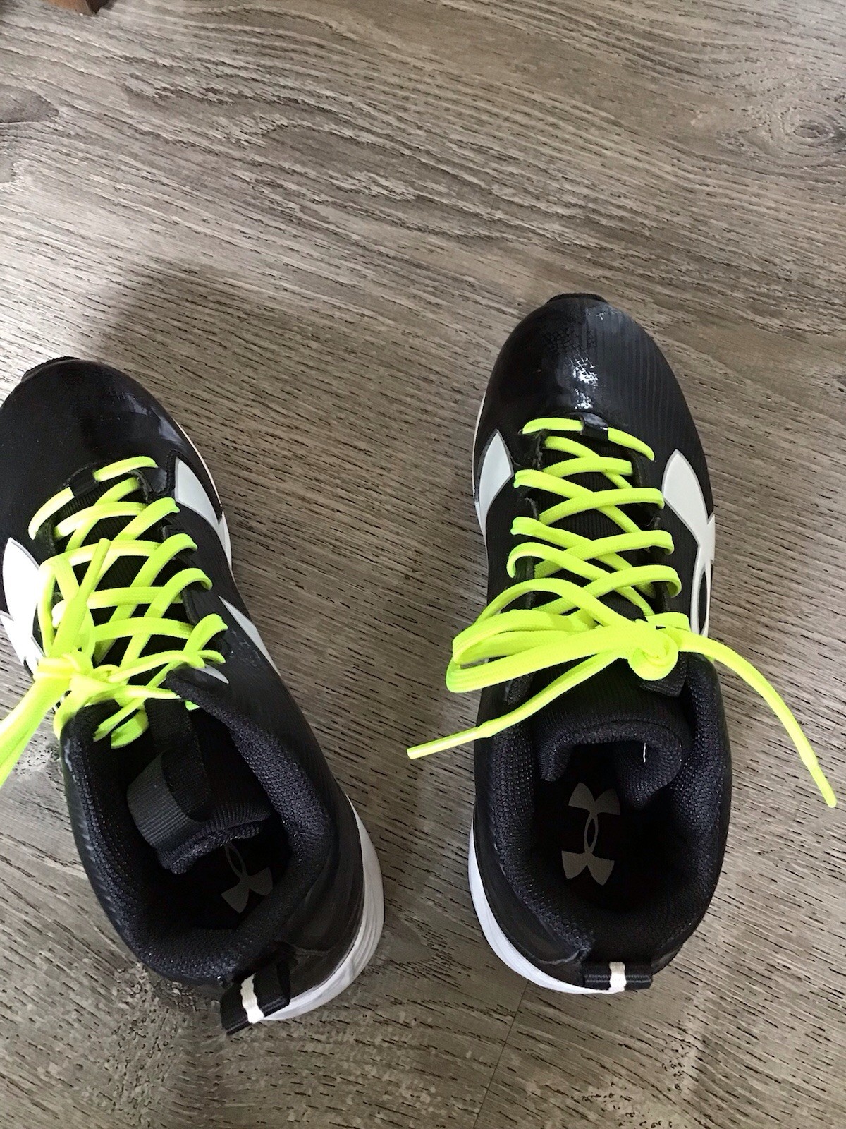 Under Armour Shoes Youth 6 6Y Black White Football Cleats 1286601 001 thumbnail 8