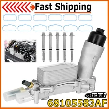 For Chrysler Ram Dodge Jeep 2011-2022 Aluminum Engine Oil Cooler Filter Housing