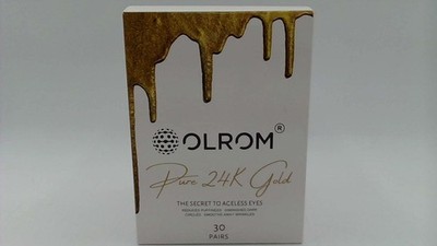 NEW OLROM Pure 24K Gold Under Eye Patches - The Secret To Ageless Eyes
