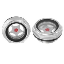 2er-Pack Luftkompressor-&Ouml;lsichtglas, G3/4 &Ouml;lfl&uuml;ssigkeitsstandanzeige-Fittings