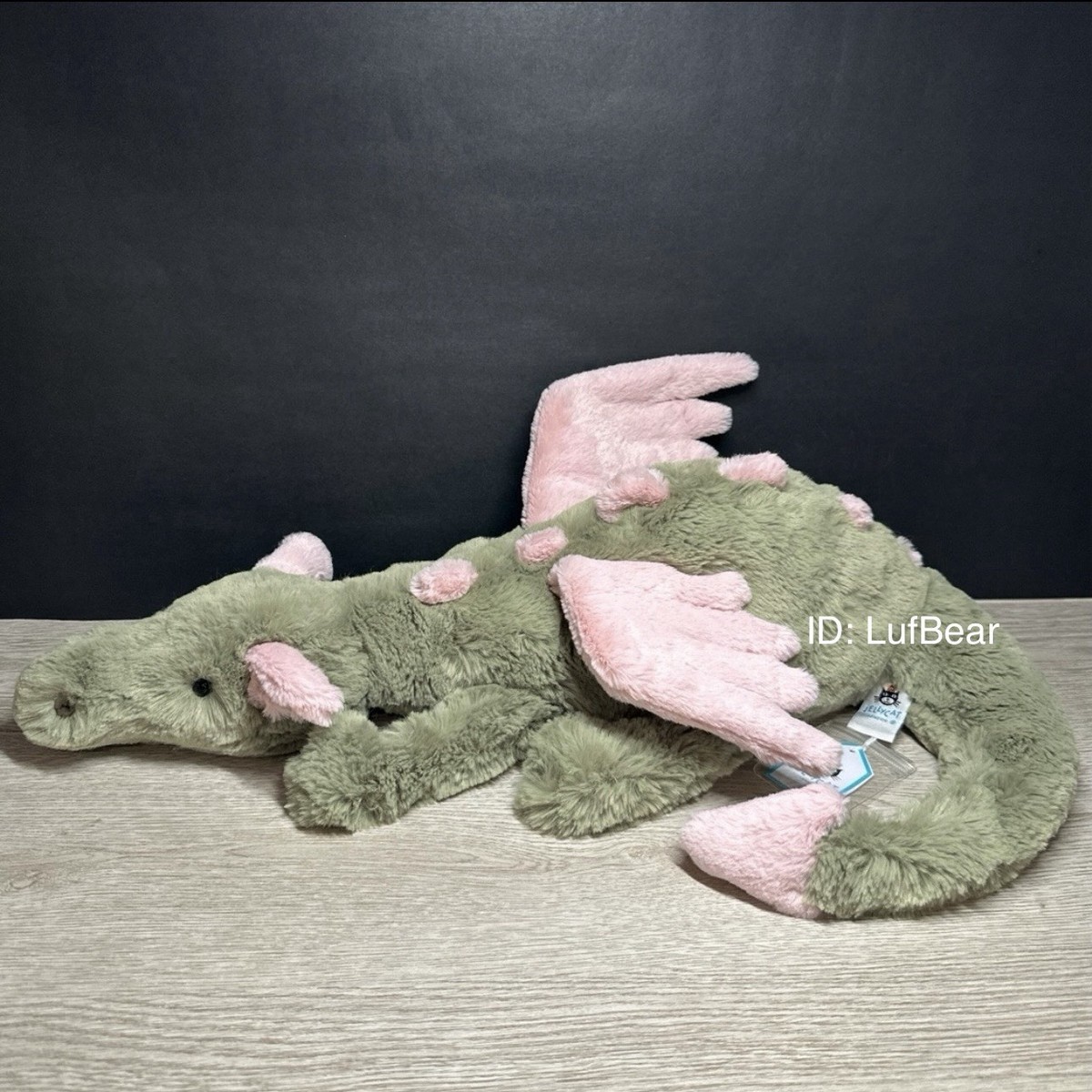 AUTHENTIC❗️Jellycat large Malachy dragon 20”- NWT- SHIPS SAME