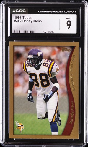 1998 TOPPS #352 RANDY MOSS CGC 9