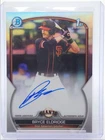 BRYCE ELDRIDGE 2023 BOWMAN CHROME DRAFT 1ST REFRACTOR AUTO /499 Q5727