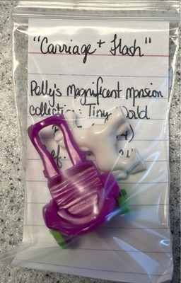1994 Vintage Polly Pocket Flash Figure & Carriage Polly's Magnificent Mansion