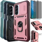 For Samsung A16/A26/A17 5G Ring Stand Phone Case Cover Privacy Screen Protector