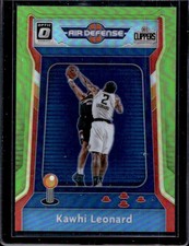 2020-21 Panini Donruss Optic Kawhi Leonard Air Defense Lime Green Prizm #/149