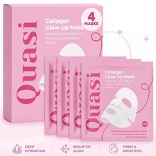 Quasi-Collagen Glow Up Mask  Hydrating  Firming Facial Mask - 4 pcs/box