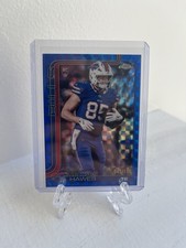 2025 Topps Chrome Jackson Hawes Blue Geometric Refractor /150 Buffalo Bills