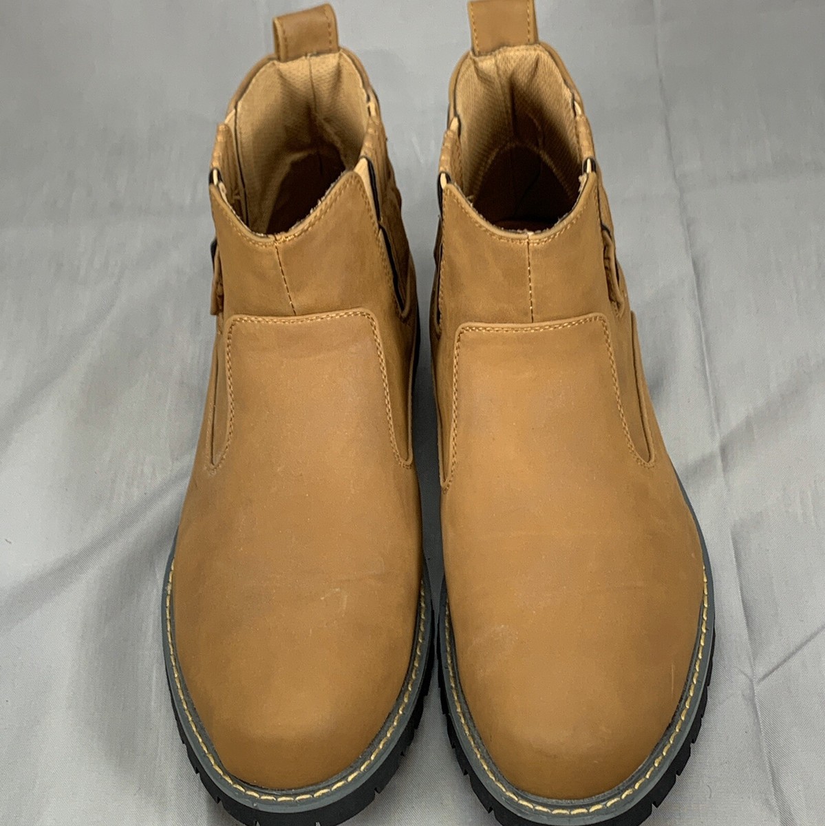 Solo Men\'s Brown Ram Boot Size 12 Faux Leather s-l400.jpg main image 2