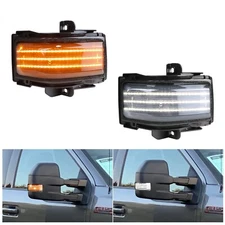 Dynamic Side Mirror Turn Signal Lights & Running Lamp for Ford 2015-2024 F150...