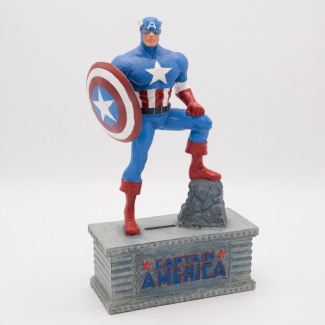 Resin 7 Marvel Captain America Bust Money Bank