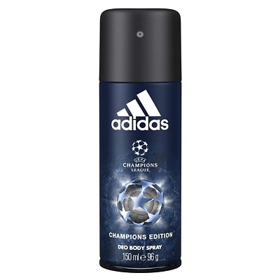 Adidas UEFA Champions Edition Deodorant Body Spray for Men 5 oz 150ml NEW IN CAN