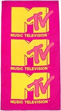 Jay Franco MTV Logo Large Bath/Pool/Beach Towel - Super Soft  Absorbent 34"X64"