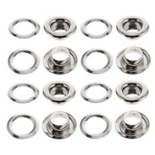 100 Pcs Reusable Brass Curtain Eyelet Low Noise Sliding Grommets