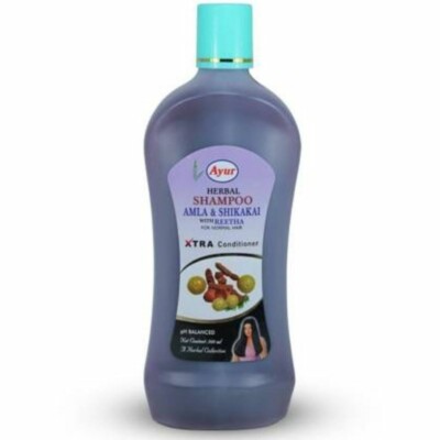 2xAyur Herbal Amla Shikakai with Reetha Shampoo 500 ML for hair fall Hair Growth