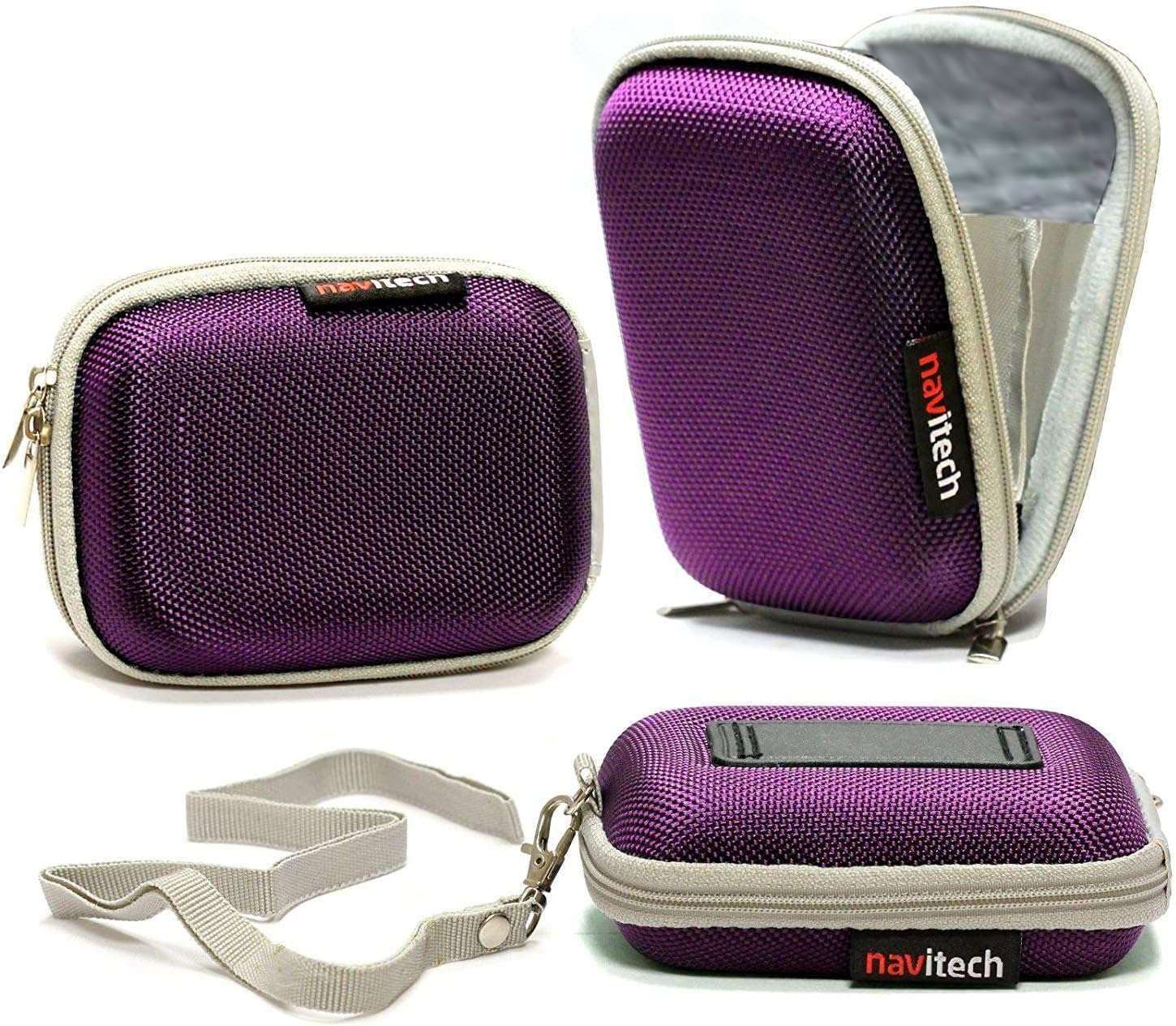 Navitech Purple Camera Case For Canon PowerShot ELPH 300 Digital Camera