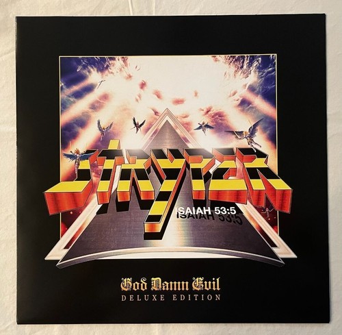 Stryper - God Damn Evil / Deluxe Edition Yellow Pop-Up VINYL (NEW) Numbered - Picture 4 of 9