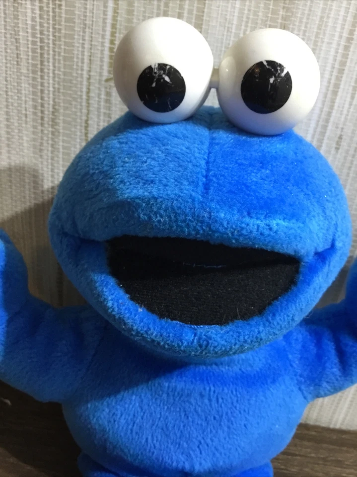 Juguete de peluche Fisher Price 2001 Sesame Street Cookie Monster azul 11" azul 11" Foto 2 de 4