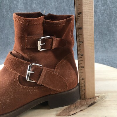 STEVE MADDEN MAIN BOOTIE SUEDE ショートブーツ Steve Madden Boots Womens 7 Alick Side Zip Moto Ankle Boot