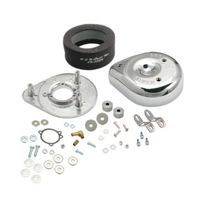 S&S Luftfilter Teardrop Chrom f. Harley - Davidson Evo 84-92 u. XL S&S Super E/G