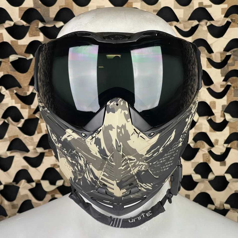 NUEVA Máscara de Paintball Push Unite XL - Camuflaje Bronceado - Humo Foto 2 de 4