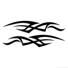 Pair Tribal Pinstripes - Decal Sticker - Multiple Colors & Sizes - ebn7466