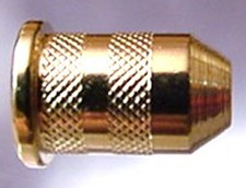 SET 1/4 INCH GOLD GUITAR STRING FERRULES OR BUSHINGS