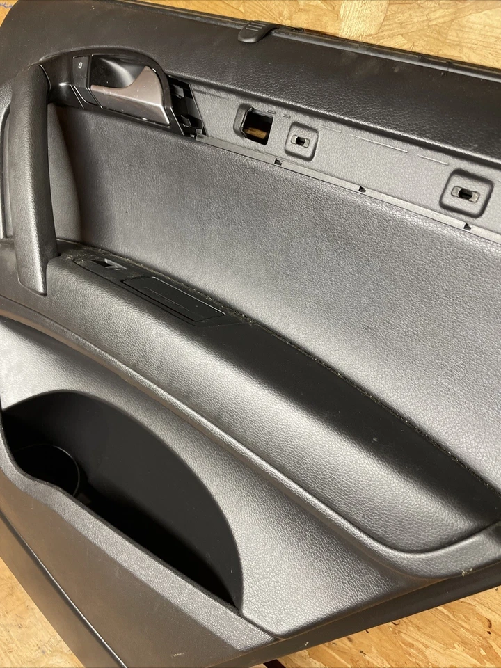 Panel de puerta interior trasero derecho negro Audi Q7 2007-2015 Foto 3 de 4