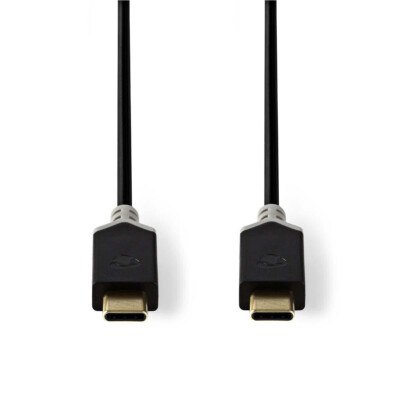 Nedis USB 3,1-Kabel 1, Gen Stecker Typ C Stecker Typ C 1m Anthrazit
