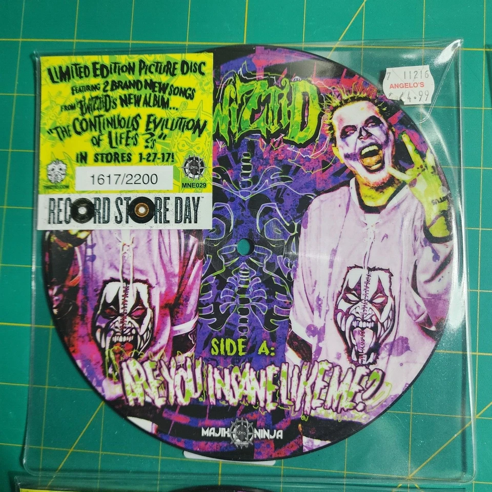 TWIZTID ARE YOU INSANE LIKE ME PSYCHOMANIA LIMITED RSD 7" VINYL ICP MADROX - Image 2 of 4