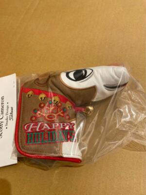 2022 Holiday Rudolph Brown/White Putter Head Cover Titleist Scotty 