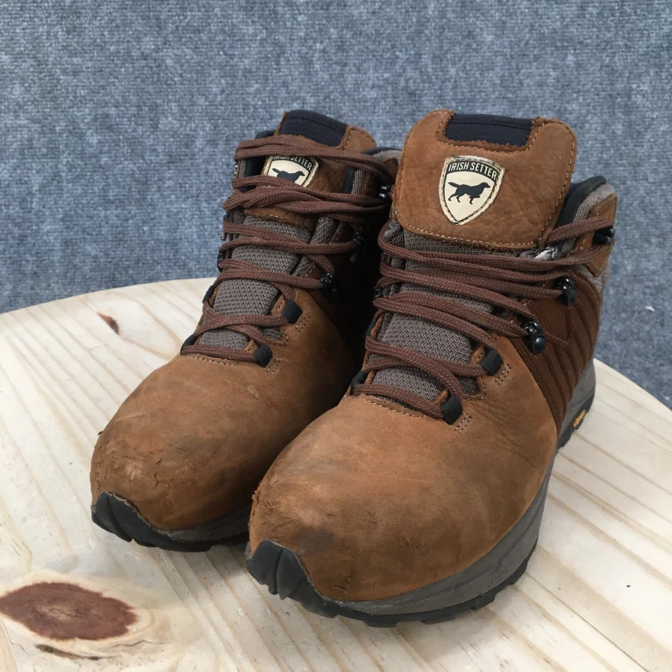Irish Setter Boots Mens 8 Cascade 5" Waterproof Brown Leather Vibram Round Toe - Image 3 of 4