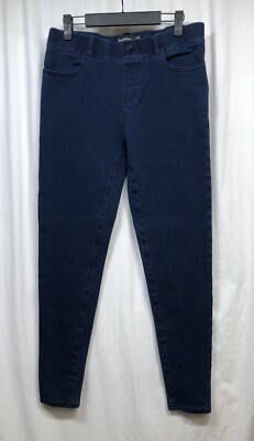 Betabrand Yoga Denim Stretch Jeans High Rise Blue Dark Wash Size Medium  Long