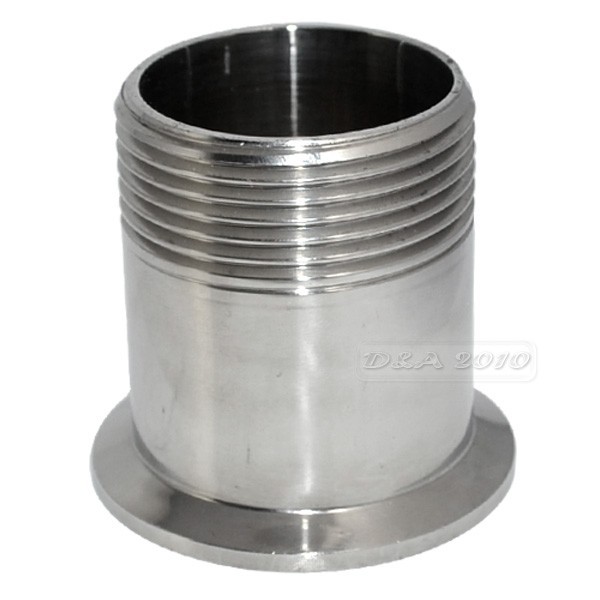 1-1/4\" 1.25\" DN32 Sanitary Male Pipe Fitting to TRI CLAMP OD 50.5mm ...