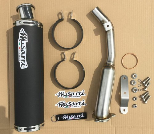 Suzuki DR650 Exhaust DR650SE 1996-2021 Musarri Performance S/O Exhaust - BLACK - Picture 3 of 8
