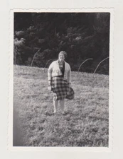 Lady On the Wind Distorted Woman & Trees Nice Abstract Snapshot Unusual Photo