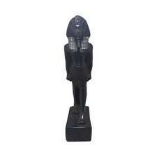 UNIQUE ANCIENT EGYPTIAN ANTIQUE King Tut Statue Stone Magic Hieroglyphic