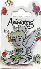 Trading Pin - Disney Disneyland Park - Princess Paris Animator Tinkerbell Sit