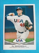 DJ Baxendale RC 2011 Topps USA Baseball #USA-2 Arkansas 